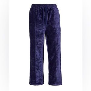 8 by YOOX Chenille Loose-Fit Trousers L Midnight Blue